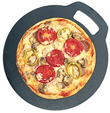 Baking Stone Pizza Oven Stone - 0.5 CM Thick Cast Iron with Non-Stick Finish - Perfect for Baking Welsh Cakes, Griddle Cakes and Crepes | 27 CM Diameter