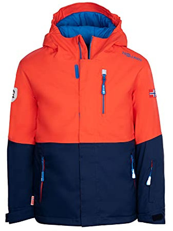 Trollkids Kids Hallingdal Jacket 128, Flame orange