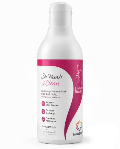 NutraBlast So Fresh & Clean Feminine Wash with Boric Acid, 10 fl oz