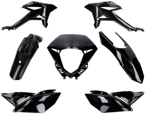 2EXTREME Verkleidungskit schwarz 7-teilig kompatibel für Beta RR 50 Enduro ab Bj. 2012 Racing Factory