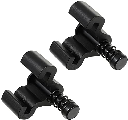 VILLCASE Flat Stop 2Pcs Scheunentür Stopper Flacher Scheunentürstrecke Verstellbare Federtür- Stopper Perfekter Ersatz Schiebetür- Hardwarezubeh?r Schwarz Schwarz Barn Door Roller Stopper