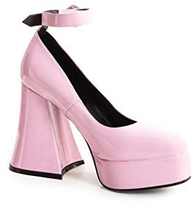 Lamoda Build Me Up, Scarpa Court Donna, Vernice Rosa, 39 EU