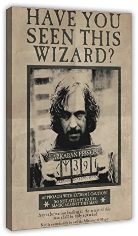 RIPEX Harry Potter Wanted Sirius Schwarzer Film Fantasy Familie Kino Poster Leinwand Poster Schlafzimmer Dekor Sport Landschaft Büro Zimmer Dekor Geschenkrahmen Stil 30 x 45 cm