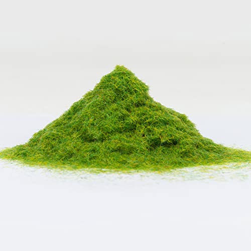 SPORTARC 500 g Modelleisenbahn Nylon Kunstrasen Pulver Baum Pulver Rasen Diorama 3 mm gelb grün