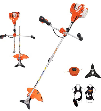 RURIS POWER FOR NATURE Débroussailleuse Thermique RR362 2 Temps 36,3 cm3, 2,4 CV, 255mm - Harnais Dual Balance, Poignées ergonomiques à Deux Segments