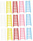Toyvian 50 Puppenhausleiter Leiter Kuchen Topper -Leitermodell Kinder bastelset basteln für Kinder Feendekorationen Spielzeug für Haustiere Miniaturleitern Leiter Schmuck