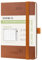 POPRUN Kalender 2025 Monatsplaner A6 (Jul.2024 - Dez.2025) - 18 Monate Monatskalender Softcover 16 x 10,5 cm - 1 Monat 4 Seiten, mit PU-Leder, 100 GSM Papier - Braun