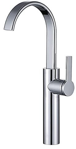 RajoNN Grifo de Cocina Latón Cocina Arco Mezclador de Fregadero de Cocina Grifo Monomando de Cocina de un Solo Orificio Grifo Monomando de Cocina Grifo de Agua fría y Caliente