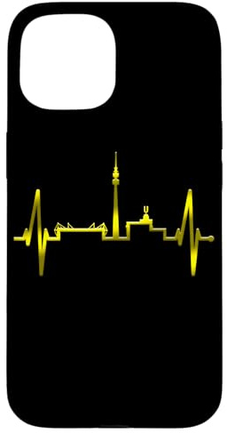 Dortmund Herzschlag Skyline Puls Ruhrpott Stadion Dortmunder Hülle für iPhone 15