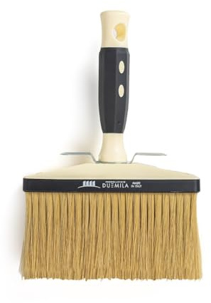 PENNELLIFICIO 2000 | Pinceau de plafond professionnel avec poignée en plastique, brosse à peinture, pour murs intérieurs et extérieurs, 7 x 17 cm - Fabriqué en Italie