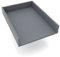 regalik Wickelaufsatz Universal, Wickeltischaufsatz für Kommoden in beliebiger Breite, Abnehmbar Wickelkommode aufsatz, Gerade Frontplatten, Graphit, 72cm x 54cm