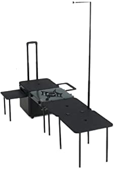 VNNHGB Picknicktische, multifunktionaler mobiler All-in-One-Küchentisch, tragbarer Camping-Picknick-Grill-Kombi-Küchen-Kochtisch für den Außenbereich