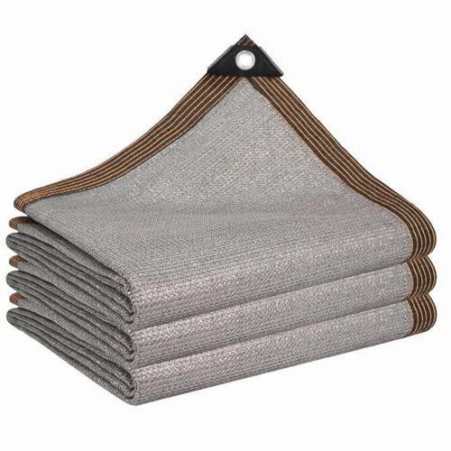 ZHJSHOU Shade Cloth Greenhouse 0.5x1m Shade Netting with Grommets,HDPE 90% UV Garden Privacy Protective Screens,Grey Garden Net for Outdoor Patio Pergola Roof Car Cover,Customizable