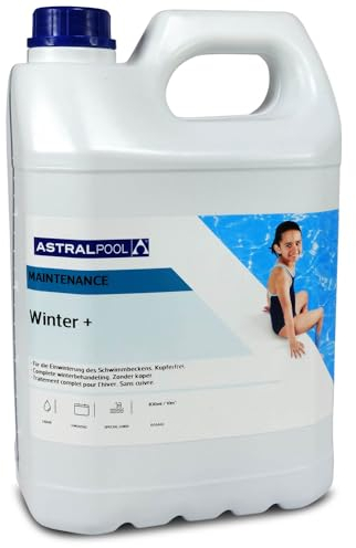Astral Pool Wintermittel 5L - Effektive Winterpflege für Pools - Verhindert Algen Bakterien Kalk - Einfache Anwendung - Schwimmbecken Einwinterungsmittel