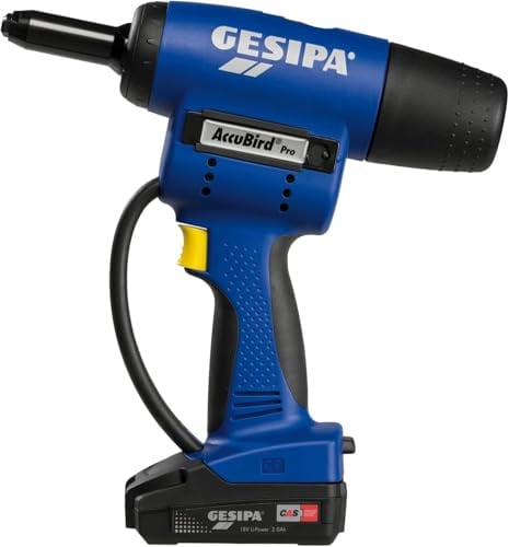 Gesipa AccuBird Pro CAS ohne Akku, 13.000 N Setzkraft, für Blindniete bis Ø 6 mm, Bürstenloser Motor, Nietgerät 1679660