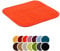 liebling Badteppich mit Anti-Rutsch-Beschichtung aus PVC Noppen, Cord-Optik, 100% Polyester, Serie Potsdam, 50 x 45 cm, 30 Grad waschbar, Fußbodenheizung geeignet, Farbe: orange