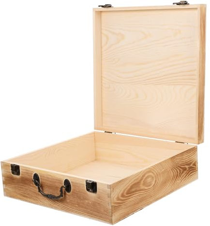 TOKIDNY Caja De Madera Retro Para Almacenar Joyas y Pequeños Objetos Organizador Vintage Con Amplio Espacio Diseño Duradero y Práctico Para Regalos y Decoración