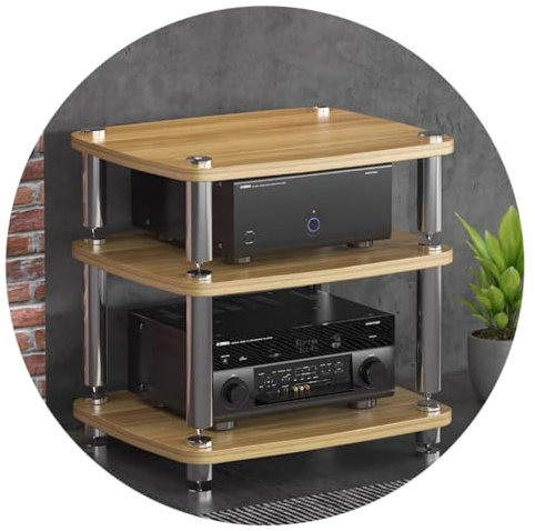 AV ShelfHIFI Audio-Schrank für Plattenspieler, Verstärkerregal, Geräteschrank
