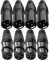 GQunit 8PCS 3 Pin XLR Solder Connector, 4 Male and 4 Female XLR Mic Snake Plug, Solder Connector,Microphone Audio Socket for High Conductivity and Ultra-low Noise