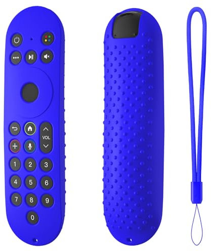 Hi Color Custodia protettiva in silicone per telecomando Sky Glass, antiscivolo, antiurto, custodia per telecomando (blu)