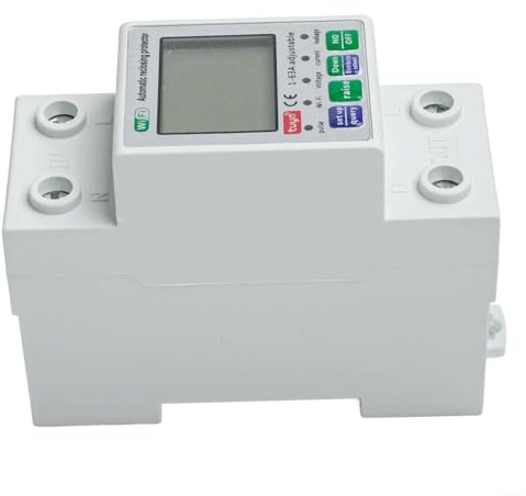 Bebykilemi Écran LCD numérique AC 80300 V 163 A Protection contre les fuites 199 mA Sur/sous tension Plus Surintensité Application de sécurité Télécommande Contr Smart Wifi Courant avec disjoncteur