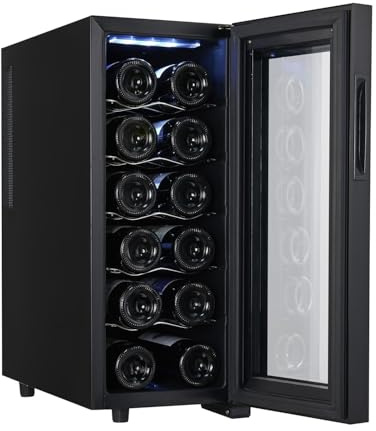 BM TOOLS Cave à Vin et Réfrigérateur pour vins Adler AD 8083-50 W - jusqu'à 12 bouteilles - Capacité 33 L