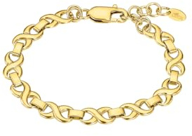 LOTUS Pulsera Style Urban Woman LS2578-2/2 para Mujer – Acero Inoxidable | Dorado, con, Eslabones, Infinito, 20, cm, Cierre, de, Mosquetón, Acabado, en, Brillo, Colección Urban Worman
