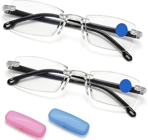 Snugloo 2 Gafas Inteligentes con Zoom Automático | Lectura con Enfoque Automático, Antiluz Azul para Visión de Cerca y de Lejos, Dioptrías Ajustables de 100 a 700 Grados