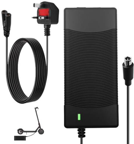 42V 2A Electric Scooter Charger Hoverboard Electric Bike Mobility Scooter Lithium Battery Power Adapter 1 Pin DC 8mm for Xiaomi M365 Pro Pro 2 Mi 3 1s Segway Ninebot G30 ES1 ES2 ES3 ES4 E45E 2M Cable