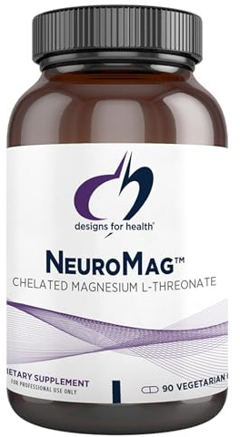 Designs for Health NeuroMag Magnesium L-Threonate - Chelated Magnesium Supplement from Magtein for Brain Health & Cognitive Function (90 Vegan Capsules)