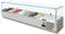 Polar G-Series 150 Watt Countertop Cooking Sandwich Pizza Prep Fridge | Stainless Steel | Capacity: 7 x 1/4GN Gastronorm | 435(H) x 1500(W) x 330(D)mm | R600a | G609