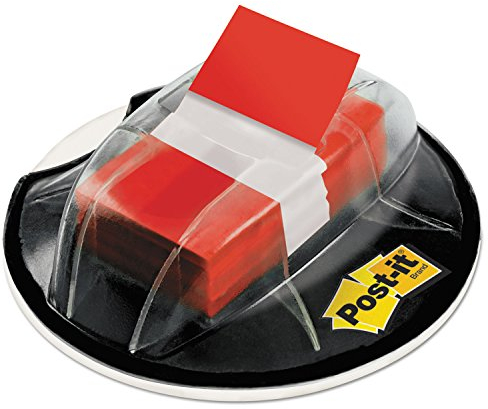 Post-it Flags, 200/hohes Volumen, Tischgriffspender, 2,5 cm breit, rot (680-HVRD)