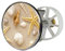 Waschbeckenstöpsel Design Strand | Abfluss-Stopfen aus Metall | Excenterstopfen | Abflussstöpsel | 38 – 40 mm | Stöpsel