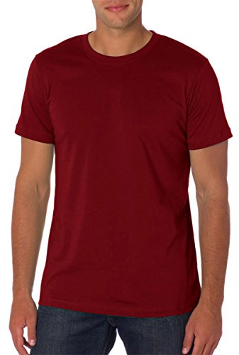 Bella + Canvas Mens Jersey Short-Sleeve T-Shirt, Color: Maroon, Size: Large