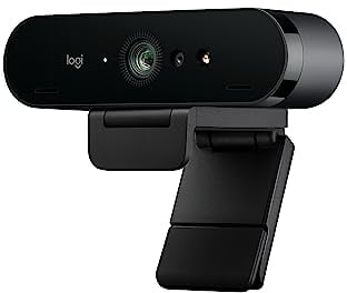 Logitech Brio - Cámara Web Ultra HD para videoconferencias, grabación y transmisión, 4K