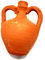 Generico 1 Amphore Vase 6-7 cm ca. Spitze Terrakotta für Pastori Krippe San Gregorio Armeno Mar + 1 Schlüsselanhänger