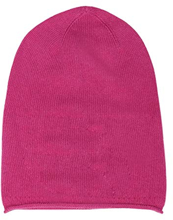 Cashmere Dreams Slouch-Beanie-Mütze mit Kaschmir - Hochwertige Strickmütze für Damen Mädchen Jungen - Hat - Unisex - One Size - warm und weich im Sommer Herbst und Winter Zwillingsherz