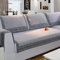 Z-one Sofa Abdeckung Retro Dekoration Sofa Überwurf Baumwolle Anti-rutsch Schmutzabweisend Kissen beschützer Für L förmige- Couch Schnitt-grau 70x120cm(28x47inch)