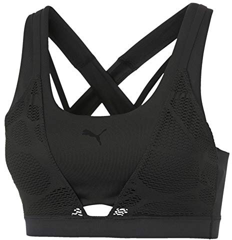 Puma Women's Studio Lace Strappy Bra L Sports Black, L