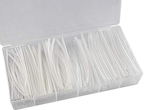 AFASOES 150 Pz Guaine Termorestringenti Tubo Termorestringente Guaina Termica per Cavi Elettrici Kit Tubo Termorestringente Trasparente per Isolamento Elettrico, Giunzioni di Fili e Cavi