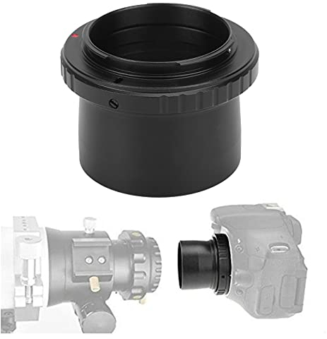 VBESTLIFE Aluminiumlegierungsteleskop 2-Zoll-Adapter und Objektivadapterring M48x0,75 Mm für Nikon F-Mount-Kamera