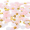 5000 Pcs Confettis en Papier, Multicolore 1 cm Ronde Tissus Gold Rose Confetti Décoration de Table Cercle de Fête pour ballon, mariage, anniversaire, fête Décoration- 50g (50g 1cm)