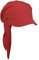Lipodo Bandana Cap mit Schleifenbindung Damen - Sonnencap Handmade in Italy - Kopftuch mit Schirm - Visor One Size (54-60 cm) - Sommercap aus Baumwolle - Mütze Frühjahr/Sommer rot One Size