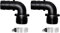 LONGRUN Rohranschluss PVC Schlauchadapter, männlicher 1,2 Npt x 1 Barb Rohr Fabrik für Garten Aquarium Wasserrohr-4 Teile Set