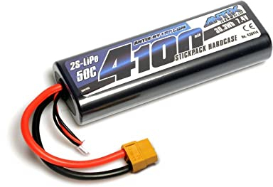 LRP ANTIX Lipo Akku 4100 7,4V 50C Car Stickpack Hardcase XT60 Plug