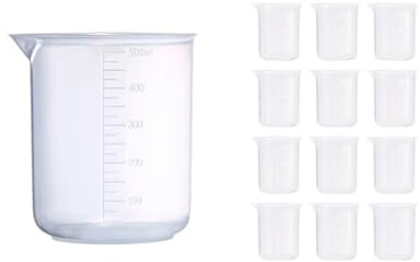Gobelets en polypropylène 500 ml 12 verres gradués en plastique