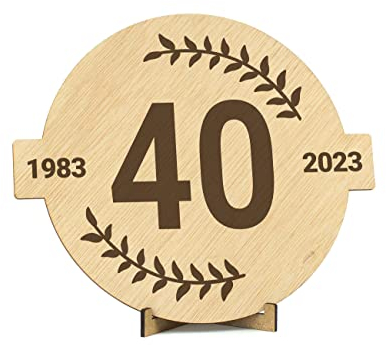 CONTRAXT Regalos mujeres hombres 40 años. Ideas detalles Decoracion fiesta Regalo tarjeta felicitacion original cartel 40 cumpleaños mujer hombre 40 años feliz cumpleanos madre padre amiga