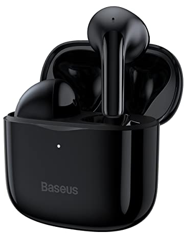 Baseus Kopfhörer Bluetooth Bowie E3, BT, 5.2, TWS, schnelle Reaktion, niedrige Latenz, IP64, App-Finder, Schwarz (NGTW080001)