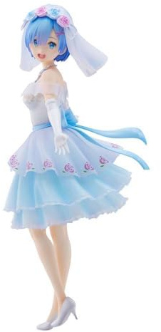 Union Creative Re:Zero Starting Life in Another World Statue, PVC, REM Wedding Ver, 26 cm