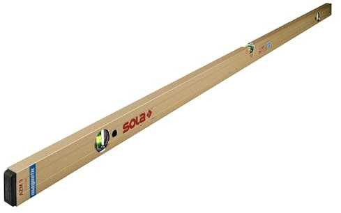SOLA AZM3 200 - Wasserwaage magnetisch 200 cm - starker Halt durch Neodym Magnete - Wasserwaage mit Magnet 200 cm - patentierte SOLA-Focus Libelle